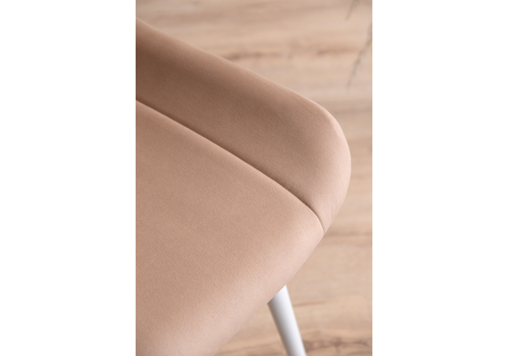 фото стул на металлокаркасе woodville седа бежевый (zd 210) / белый np 632394 | 220svet.ru