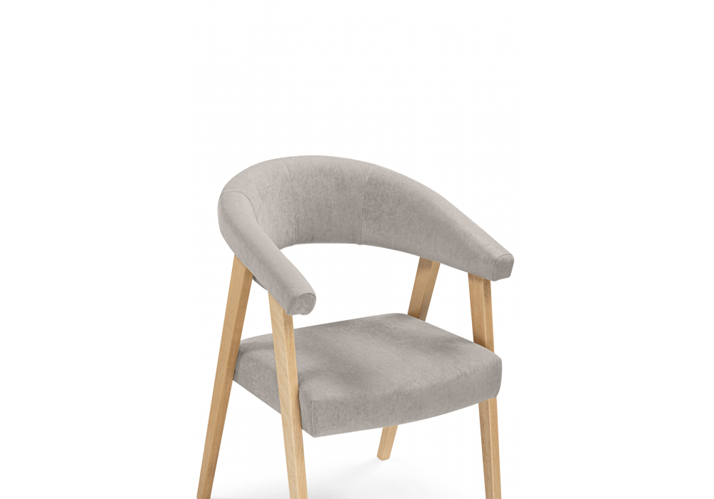 фото стул деревянный woodville невада ткань 231 / светлое дерево 620595 | 220svet.ru