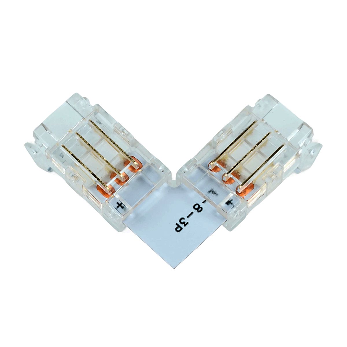 фото соединитель угловой 10мм для ленты cct smd ленты шириной 8 мм feron ld172 52003 | 220svet.ru