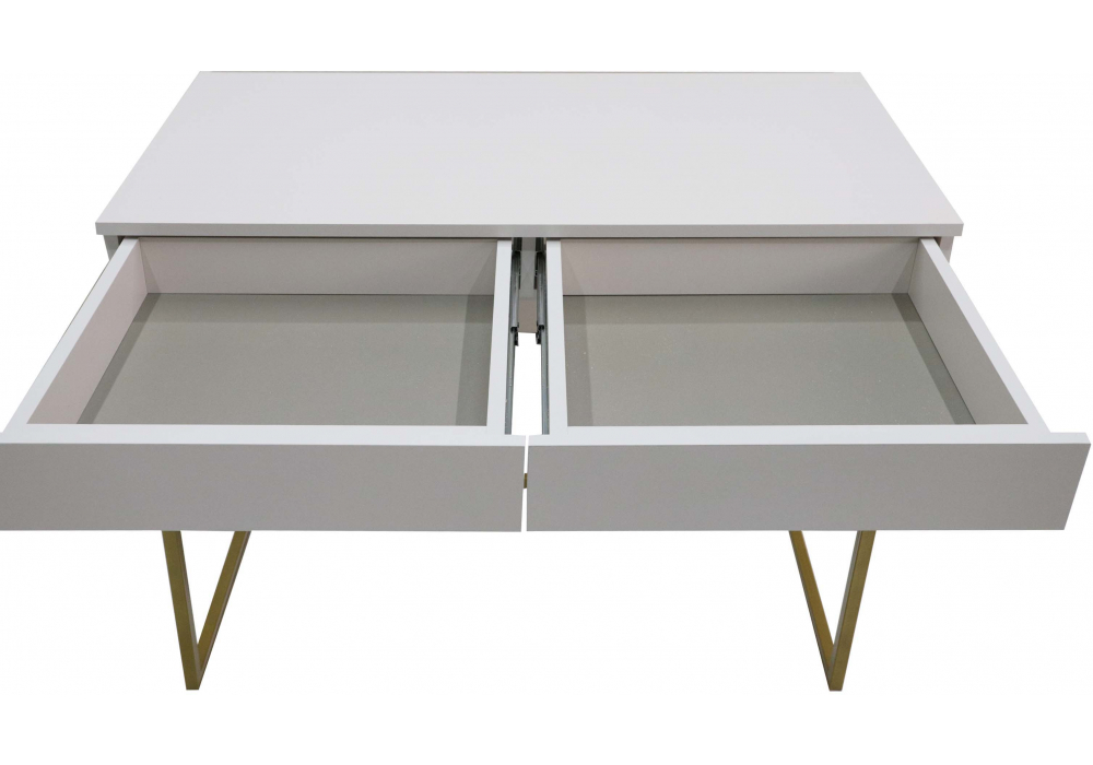 фото письменный стол woodville аделина-4 кашемир / золотой 619416 | 220svet.ru