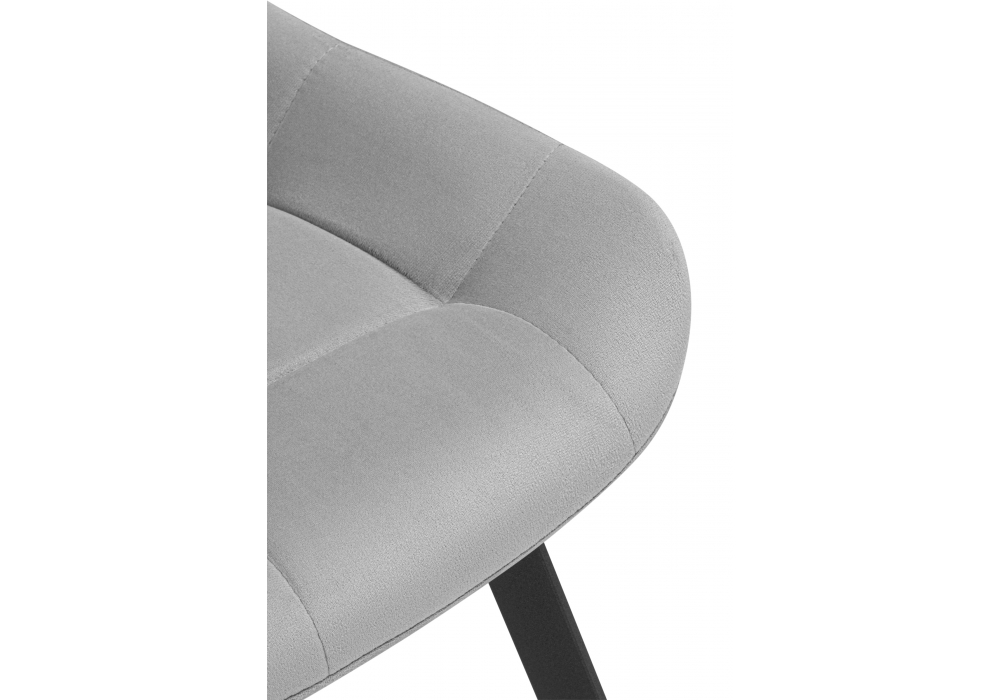 фото стул на металлокаркасе woodville челси светло-серый / черный 632443 | 220svet.ru