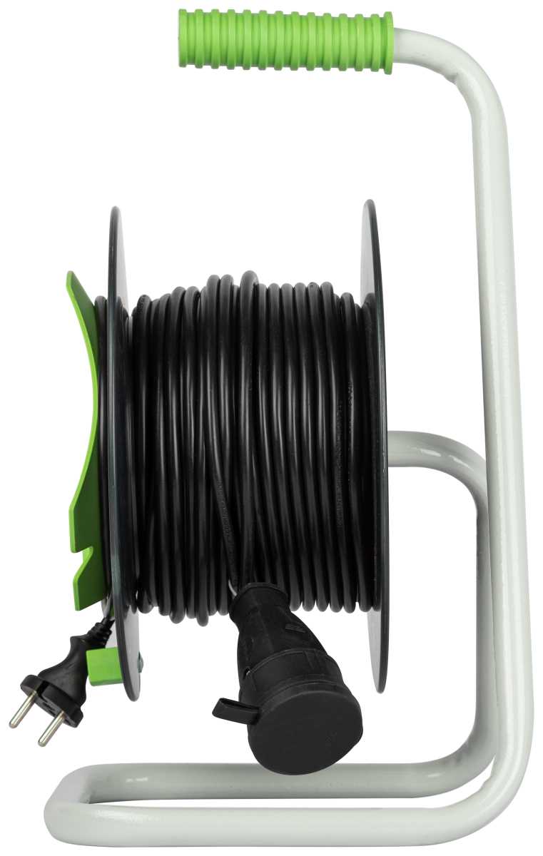 фото удлинитель силовой эра green line gaz-2x1-30m greenline на катушке пластик 1 розетка без заземления 30м пвс 2x1мм2 б0065099 | 220svet.ru
