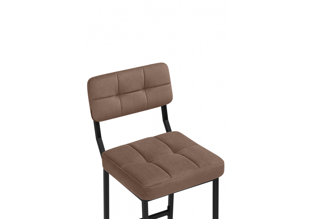 фото барный стул woodville ларс selfie cocoa / черный 674657 | 220svet.ru