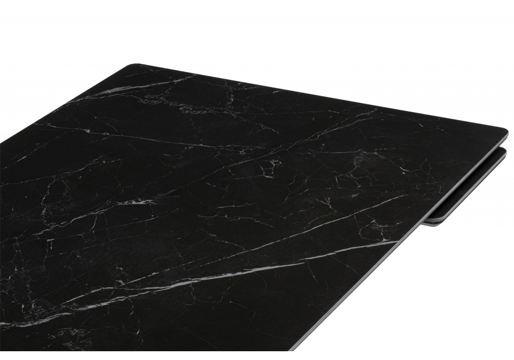 фото керамический стол раскладной 120(180)х80 woodville мэриан shakespeare black / черный 625717 | 220svet.ru