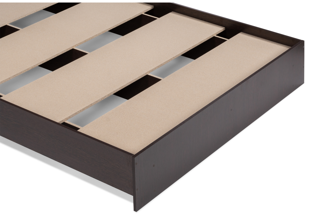 фото кровать woodville адайн 160х200 венге / венге 507385 | 220svet.ru