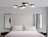 Миниатюра фото потолочная светодиодная люстра на штанге с пультом ду ambrella light comfort fl4835 | 220svet.ru