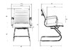 Миниатюра фото офисное кресло для посетителей dobrin cody lmr-102n-n_ch-m_el-white-11434 | 220svet.ru