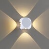 Миниатюра фото уличный настенный светодиодный светильник odeon light miko 4221/8wl | 220svet.ru