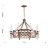 Миниатюра фото подвесная люстра favourite eques 2878-8p | 220svet.ru
