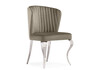Миниатюра фото стул woodville edwin light beige / steel 15389 | 220svet.ru