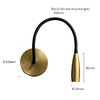 Миниатюра фото бра гибкая delight collection mt9016-1w brass  | 220svet.ru