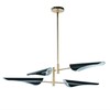 Миниатюра фото потолочная люстра на штанге inodesign beam black 54.424 | 220svet.ru