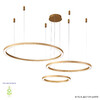 Миниатюра фото подвесная люстра crystal lux fortuna sp158w led d400+600+800 gold | 220svet.ru