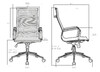 Миниатюра фото офисное кресло dobrin carter lmr-111b-n-13175 | 220svet.ru