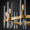 Миниатюра фото потолочная люстра на штанге delight collection mt8888-8h antique brass | 220svet.ru