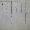 Миниатюра фото гирлянда бахрома 3,1 x 0,5 м синяя 220в, 150 led, провод черный пвх, ip54 ltc pil150-11-2b | 220svet.ru