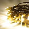 Миниатюра фото гирлянда нить 10м тепло-белая 24в 100 led провод золотой каучук 2,3мм ip65 ltc eco100-2-1ww | 220svet.ru