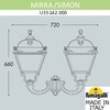 Миниатюра фото светильник уличный настенный fumagalli mirra/simon u33.142.000.axh27 | 220svet.ru