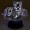 Миниатюра фото светодиодная фигура uniel uli-m508 rgb/3aa tiger family/black ul-00008403 | 220svet.ru
