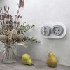 Миниатюра фото рамка из стекла на 2 поста werkel favorit runda белый w0025101 | 220svet.ru