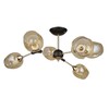Миниатюра фото потолочная люстра на штанге arte lamp seppia a4211pl-6bk | 220svet.ru