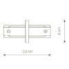 Миниатюра фото коннектор прямой nowodvorski profile recessed 8968 | 220svet.ru