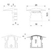 Миниатюра фото заглушка deko-light end cap f-et-02-10 set 2 pcs 978632 | 220svet.ru