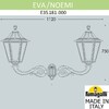 Миниатюра фото светильник уличный настенный fumagalli eva/noemi e35.181.000.axh27 | 220svet.ru