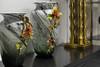 Миниатюра фото ваза стеклянная зеленая с цветком garda decor 55rv6816l | 220svet.ru