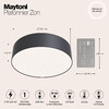 Миниатюра фото потолочный светодиодный светильник maytoni zon c032cl-l32b4k | 220svet.ru