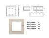 Миниатюра фото рамка 3-постовая ambrella volt alfa grand af930603 | 220svet.ru