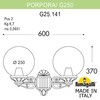 Миниатюра фото светильник уличный настенный fumagalli porpora/g250 g25.141.000.wze27 | 220svet.ru