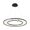 Миниатюра фото подвесной светильник crystal lux contour sp50w led black | 220svet.ru