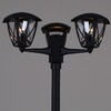 Миниатюра фото садово-парковый светильник reluce 08302-0.7-001sj 2,2m bk | 220svet.ru