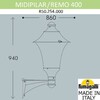 Миниатюра фото светильник уличный настенный fumagalli midipilar/remo r50.254.000.axh27 | 220svet.ru