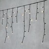 Миниатюра фото гирлянда бахрома 3,1 x 0,5 м тепло-белая 220в, 150 led, провод черный пвх, ip54 ltc pil150-11-2ww | 220svet.ru