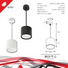 Миниатюра фото подвесной светильник reluce 53005-0.9-001ld gx53 wt | 220svet.ru