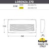 Миниатюра фото светильник для подсветки лестниц накладной fumagalli lorenza 270 as3.000.000.wxp1l | 220svet.ru