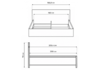 Миниатюра фото двуспальная кровать woodville бирма 160x200 белое дерево 714300 | 220svet.ru