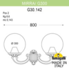 Миниатюра фото светильник уличный настенный fumagalli mirra/g300 g30.142.000.vye27 | 220svet.ru