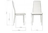 Миниатюра фото стул dc2-001 white / black | 220svet.ru