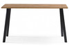 Миниатюра фото стол деревянный woodville тринити лофт 140 25 мм дуб вотан / черный матовый 489624 | 220svet.ru