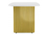 Миниатюра фото стол деревянный 160х90 woodville бавария b белая пленка шагрень / золото 620429 | 220svet.ru