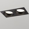 Миниатюра фото встраиваемый светильник novotech gemini 371008 черный | 220svet.ru