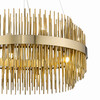 Миниатюра фото люстра p68082-12 ant. brass | 220svet.ru