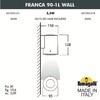 Миниатюра фото светильник уличный настенный fumagalli franca 90-1l wall  3a7.002.000.wxu1l | 220svet.ru