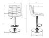 Миниатюра фото стул барный dobrin tailor lm-5017-n_ch-m_v-mj9-75-11070 | 220svet.ru