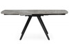 Миниатюра фото керамический стол раскладной woodville silvi 120(180)x80 серый / черный 15862 | 220svet.ru