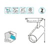 Миниатюра фото трековый светодиодный светильник gauss track light led tr085 | 220svet.ru