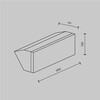 Миниатюра фото уличный настенный светодиодный светильник maytoni brick o436wl-l20gf3k | 220svet.ru